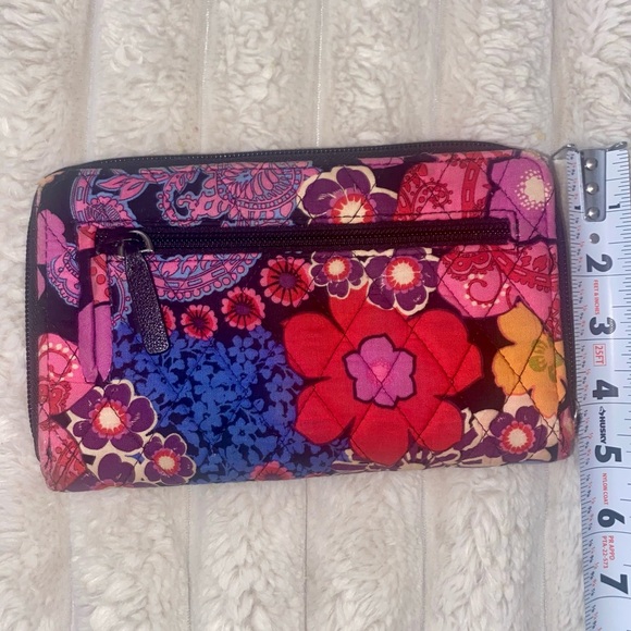 Vera Bradley Colorful Floral Paisley Clutch - Picture 5 of 7